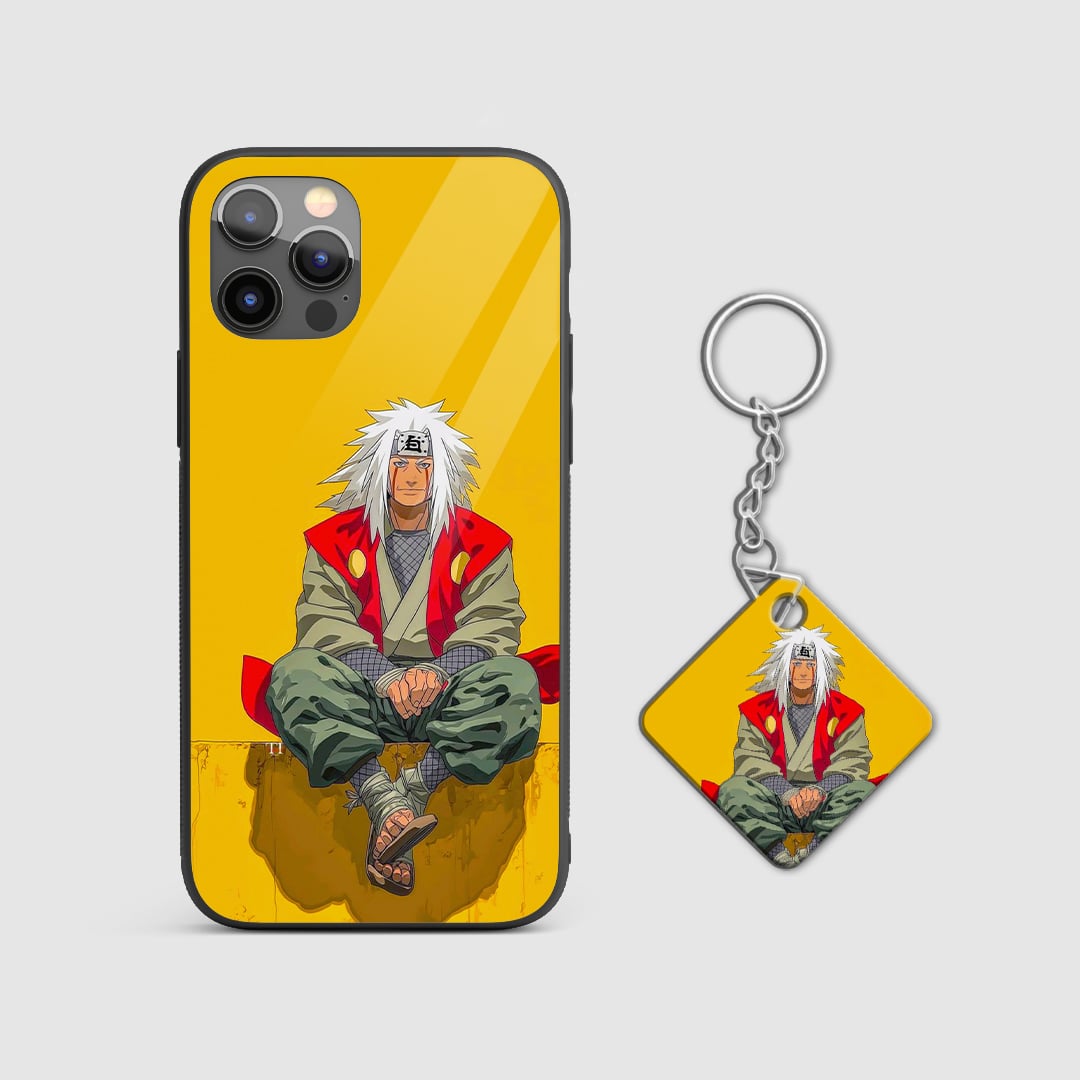 Naruto Jiraiya Sannin Legend phone case artwork with Keychain