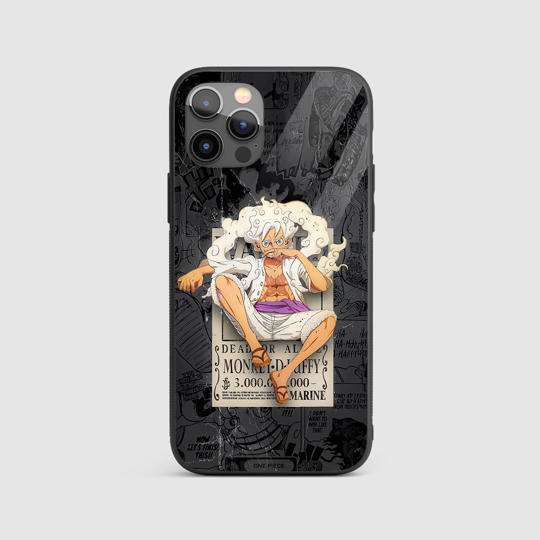 Joyboy Wanted Silicone Armored Phone Case front view with wanted poster design.
