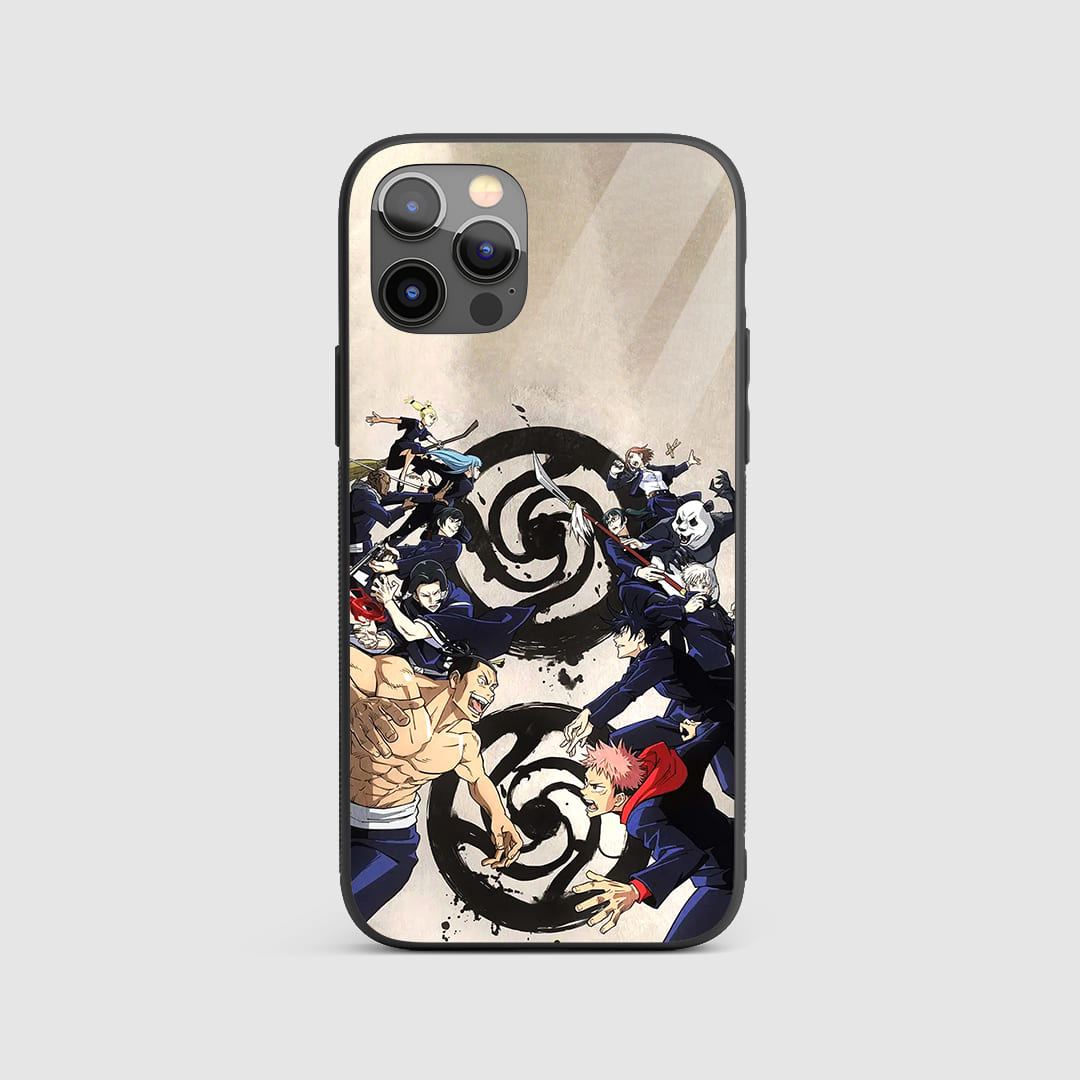 Jujutsu Kaisen Silicone Armored Phone Case featuring subtle series-themed designs.