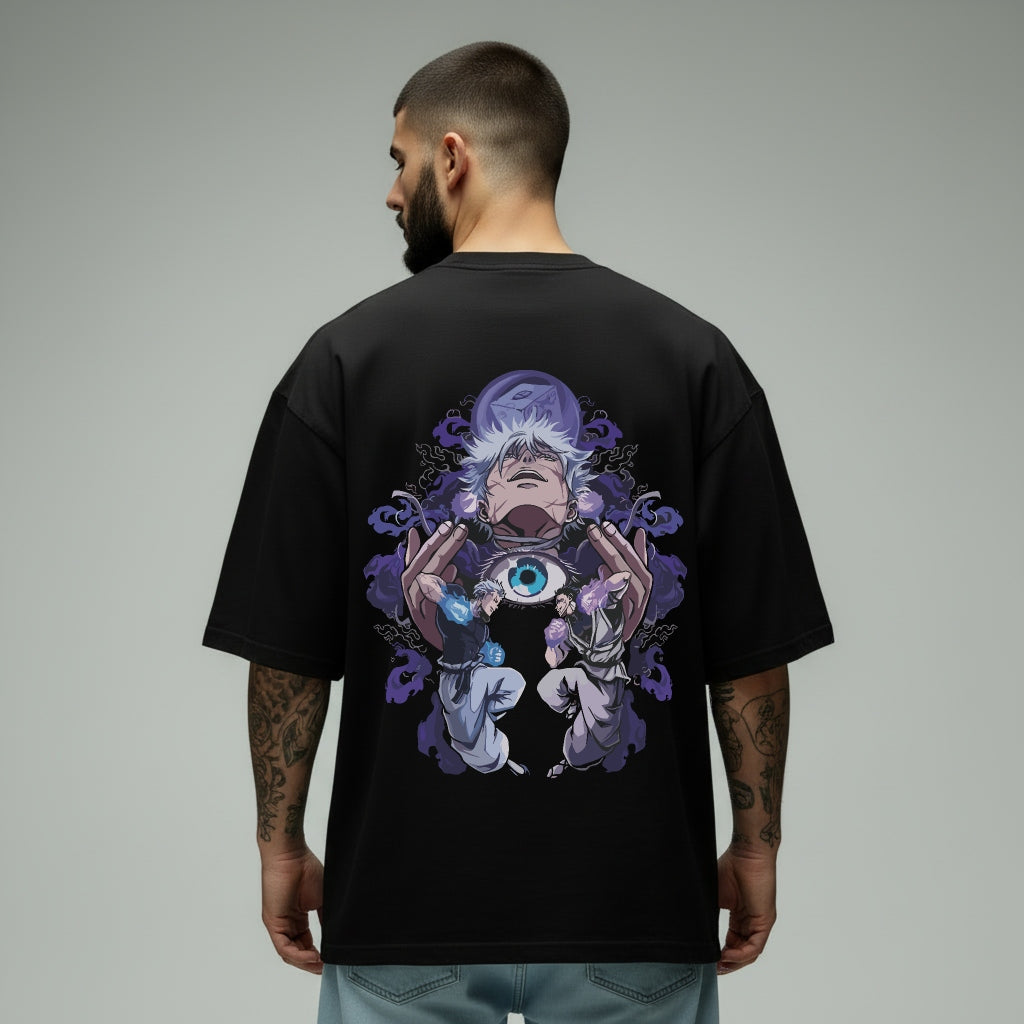 Jujutsu Kaisen oversized anime T-shirt back print streetwear anime design