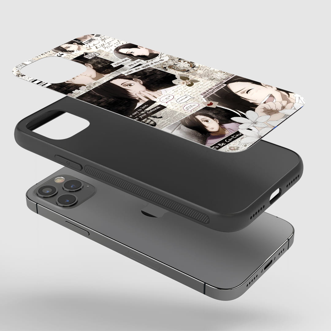 Junpei Yoshina Phone Case installed on a smartphone, ensuring access to all functions and ports.