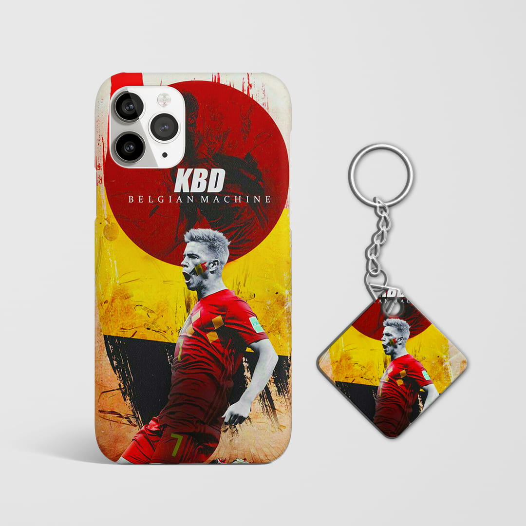 Kevin De Bruyne celebration phone case with Keychain