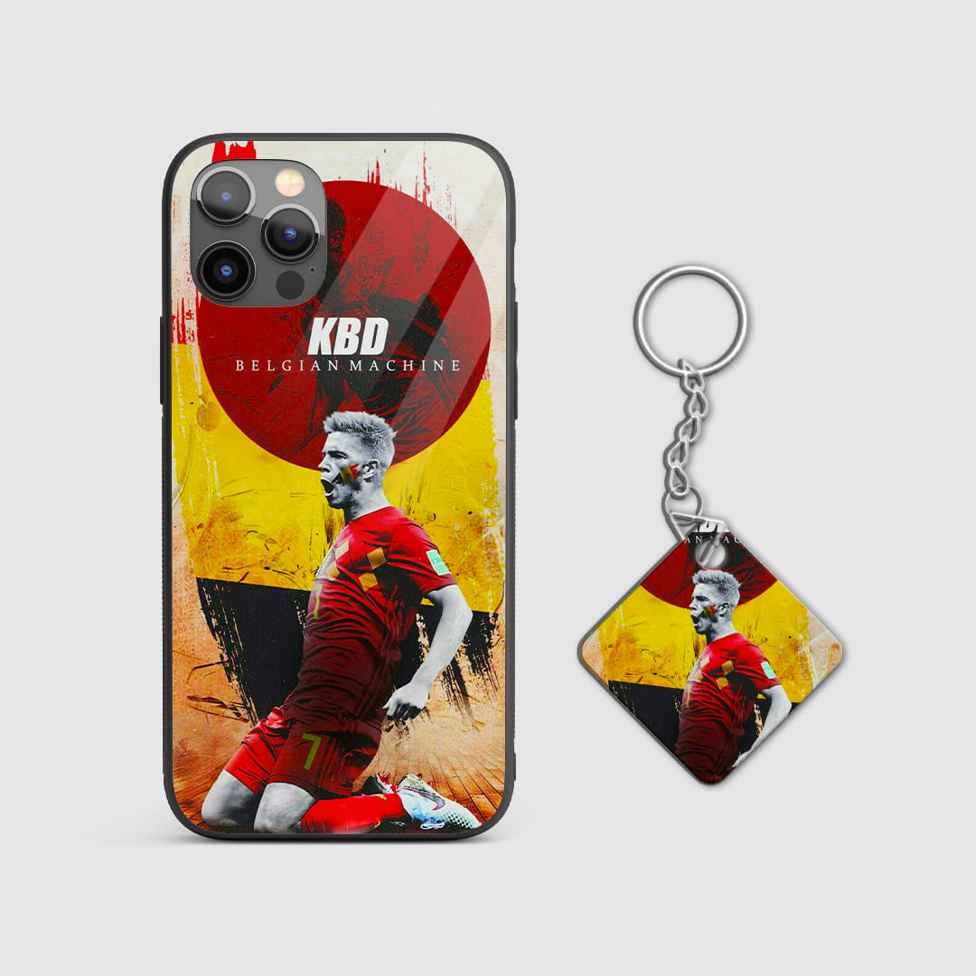 Belgium football player protective mobile cover with Keychain