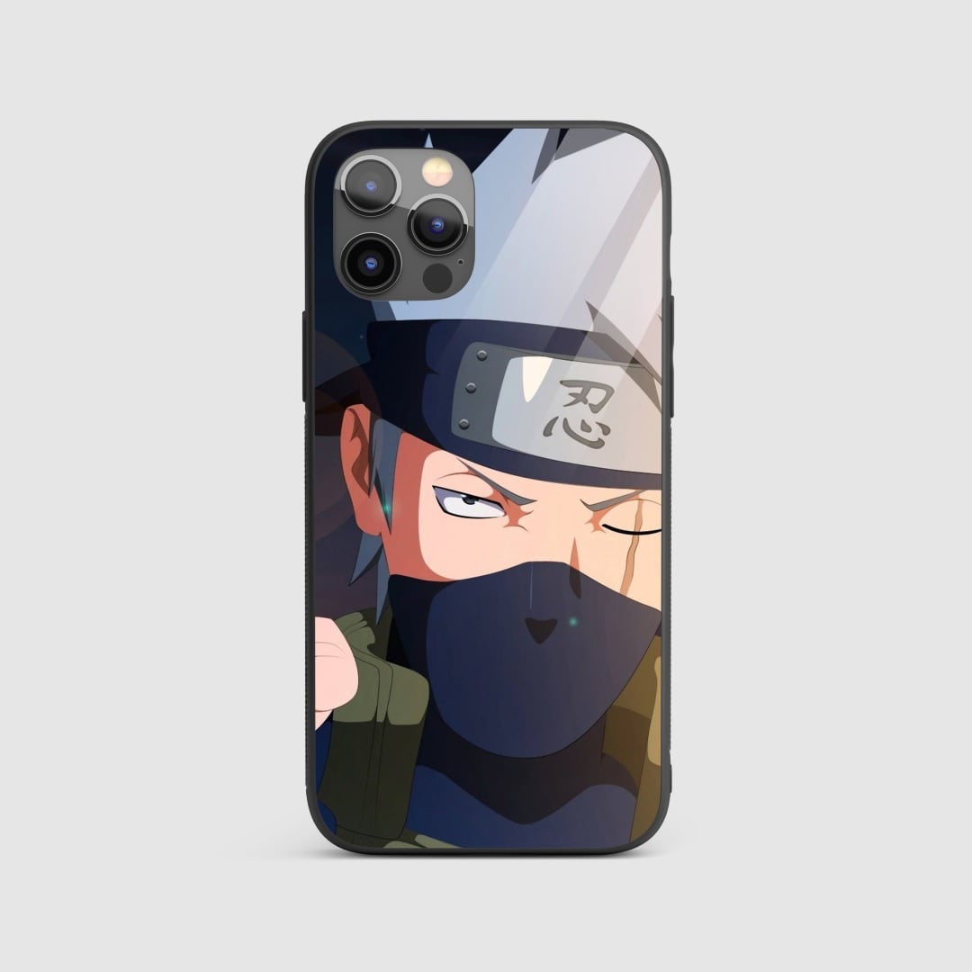 Kakashi Hatake Silicone Armored Phone Case with detailed ninja artwork.