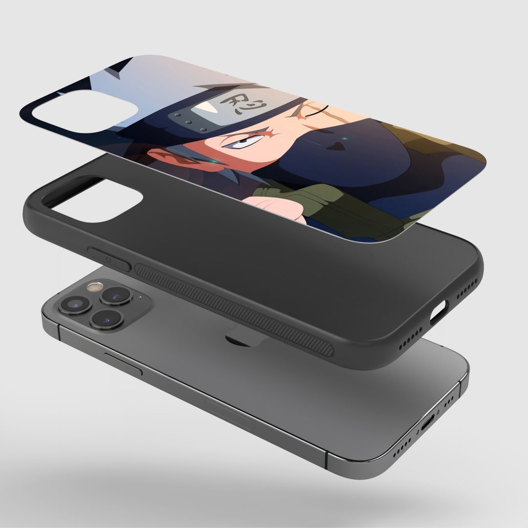 Kakashi Hatake Phone Case on a smartphone, highlighting functional accessibility.