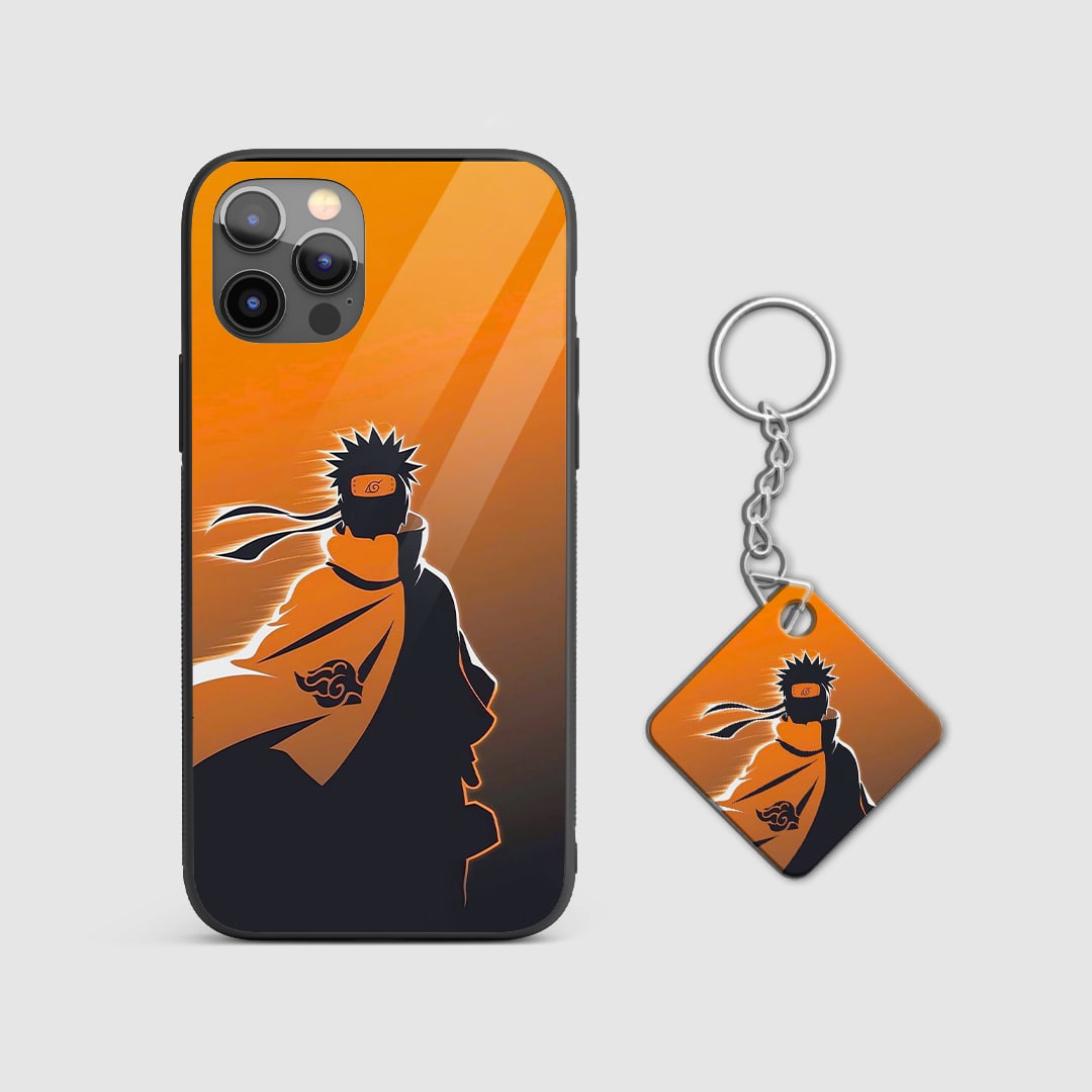 Naruto Kakashi Anbu shadow phone case artwork with Keychain