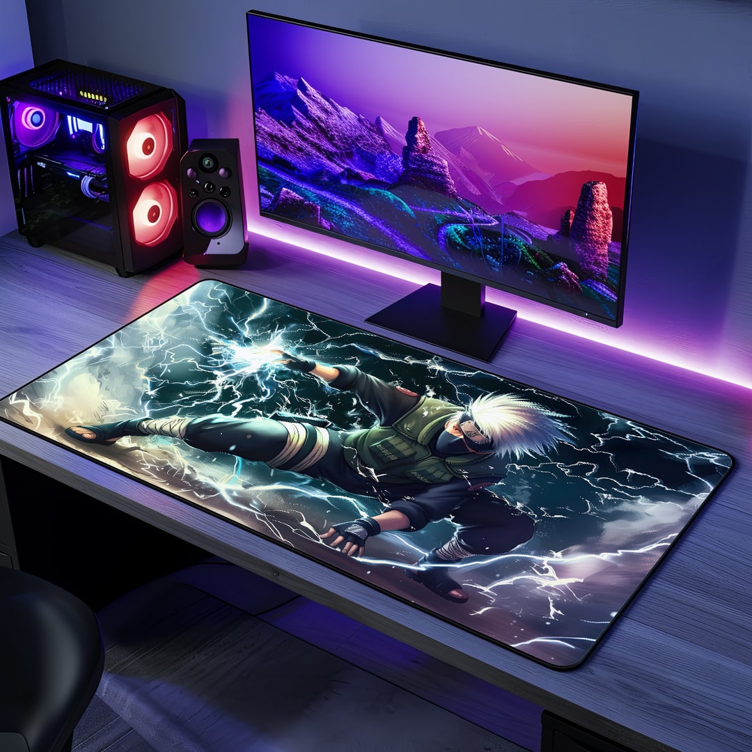 Kakashi Hatake Desk Mat with iconic anime design