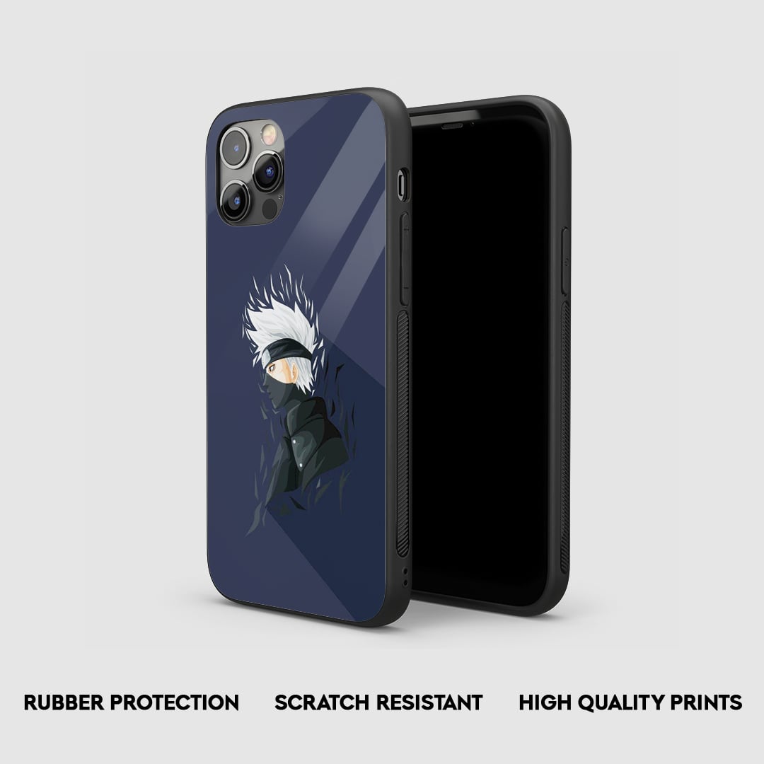 Side angle of Kakashi Minimalist anime armored phone case