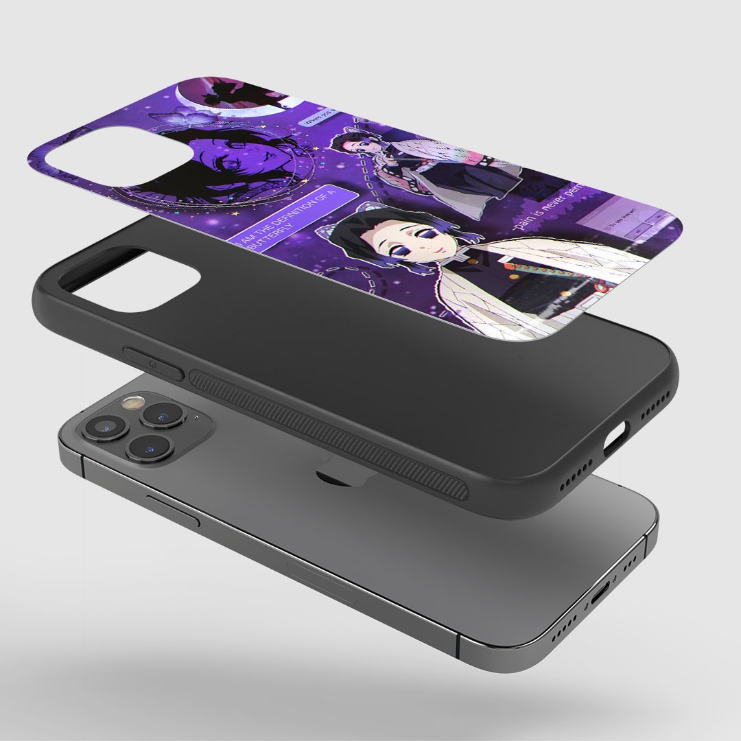 Kanae Synopsis Phone Case installed on a smartphone, offering robust protection and a graceful design.