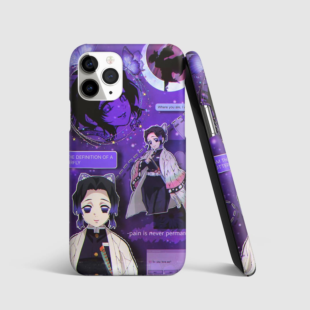 Synopsis of Kanae Kocho’s character on phone cover.