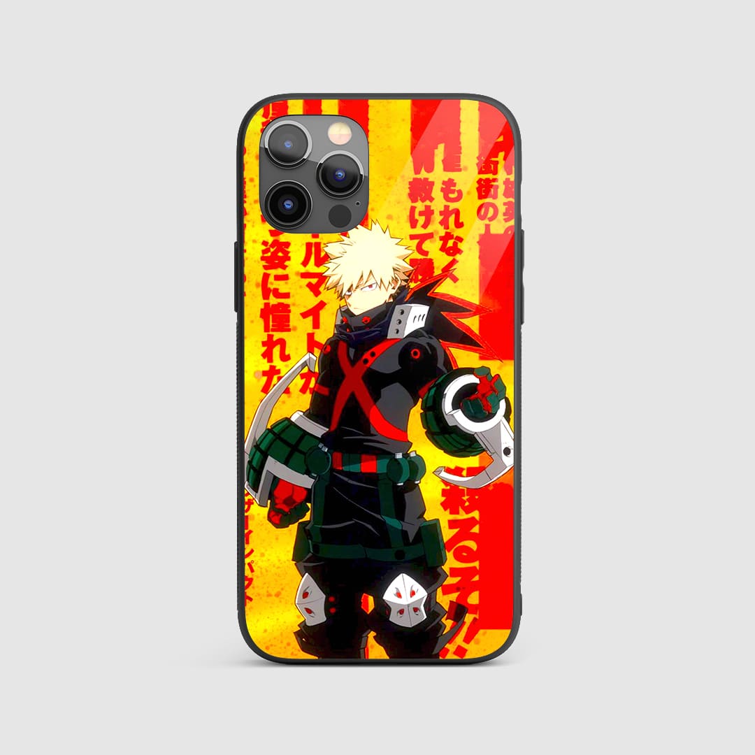 Katsuki Bakugo Hero Silicone Armored Phone Case My Hero Academia
