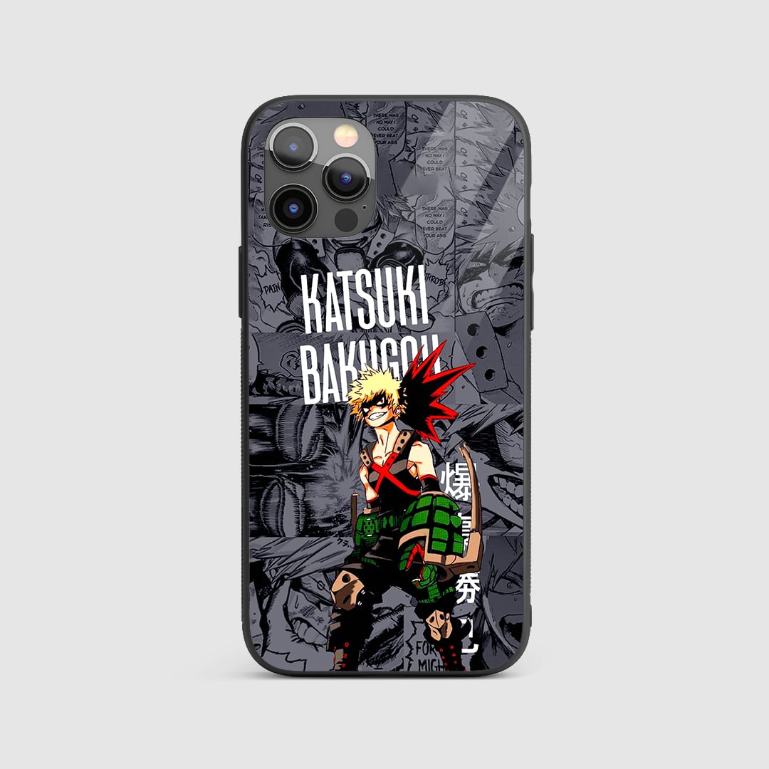 Katsuki Bakugo Manga Silicone Armored Phone Case My Hero Academia