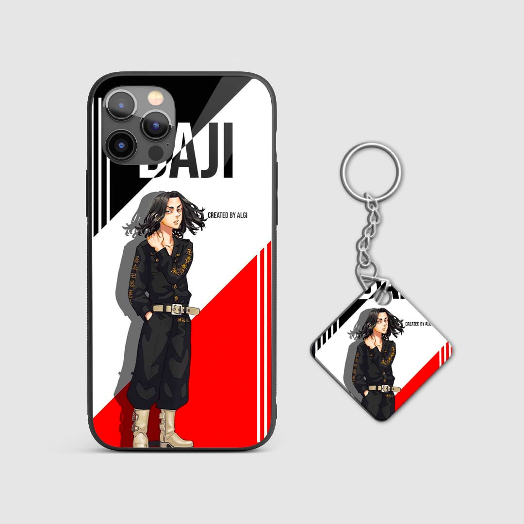 Durable anime armor case featuring Keisuke Baji with Keychain
