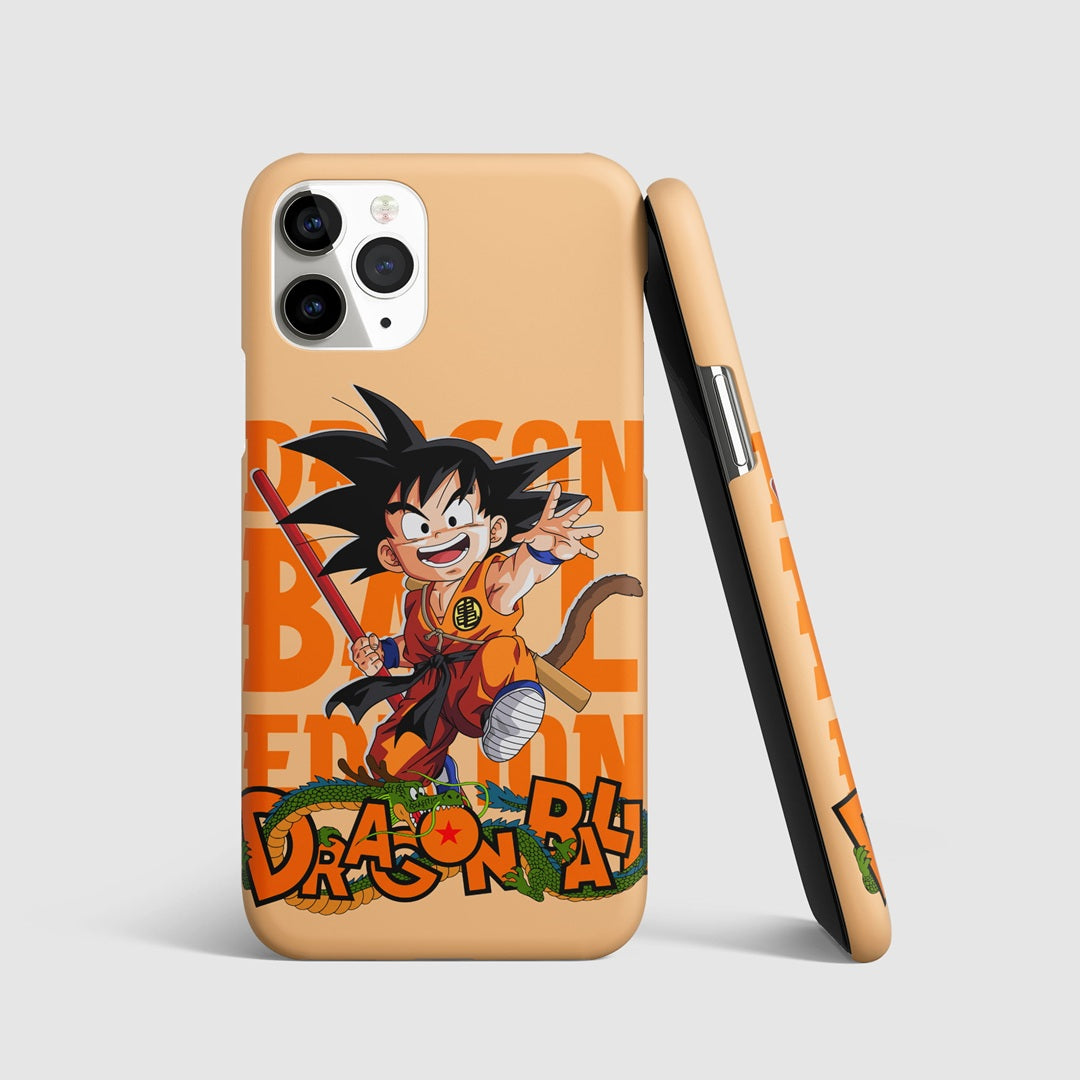 Kid goku and shenron phone cover