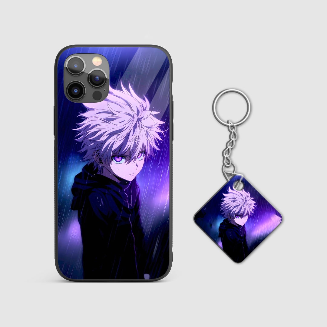 Hunter x Hunter Killua aesthetic phone cover with Keychain.