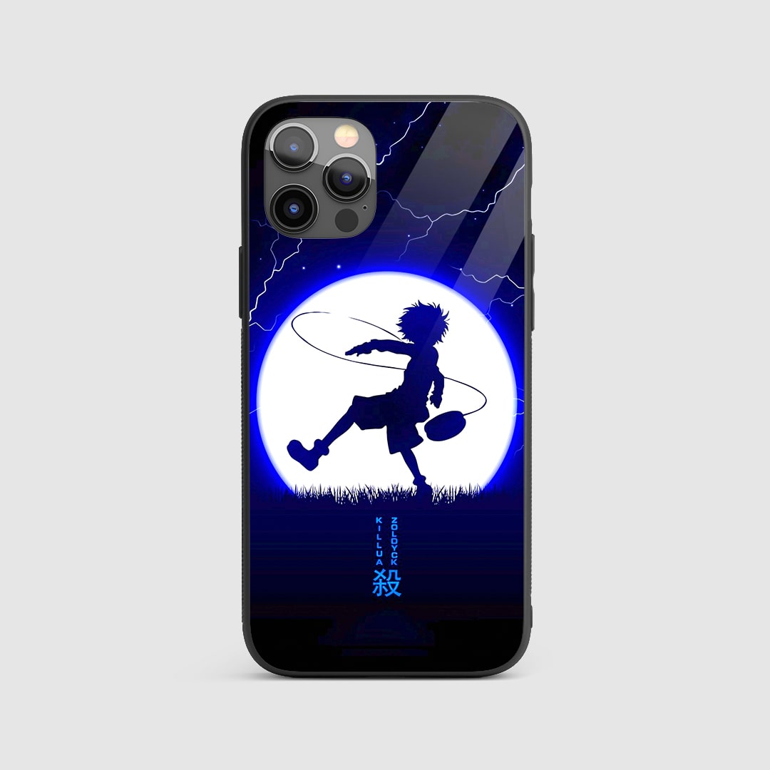 Killua Silhouette Silicone Armored Phone Case