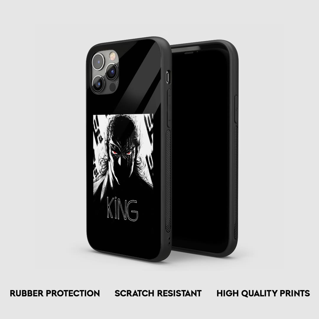 Side view of the King Armored Phone Case, highlighting its thick, protective silicone material.