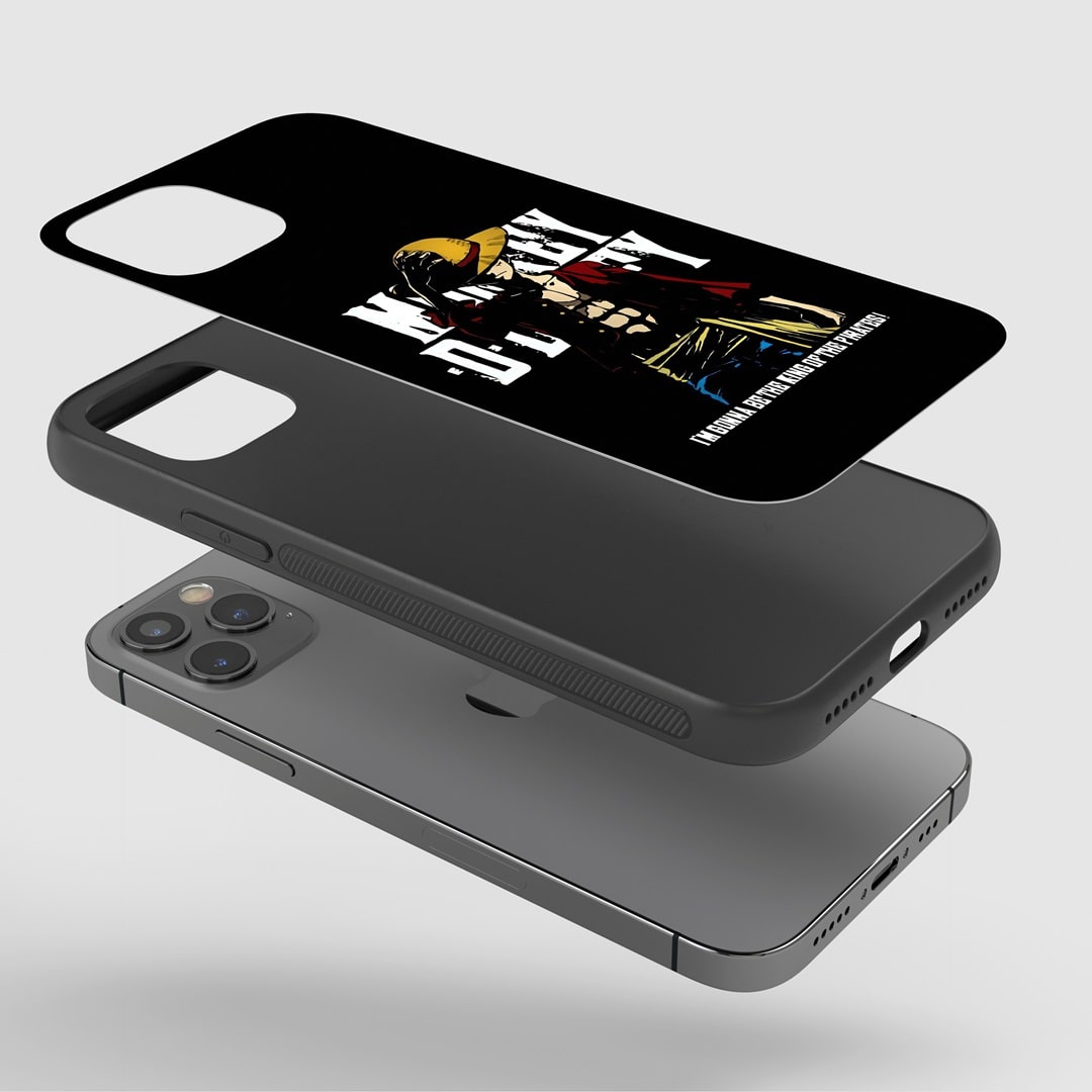 King of the Pirate Phone Case installed on a smartphone, showing full access to buttons and ports.