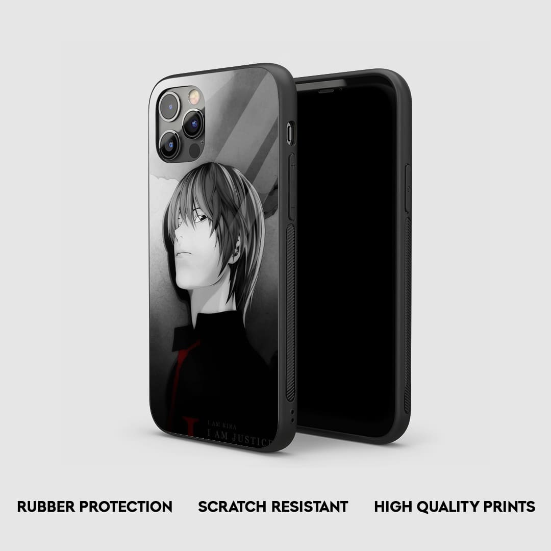 Side view of the Kira Justice Armored Phone Case, emphasizing its thick, protective silicone.
