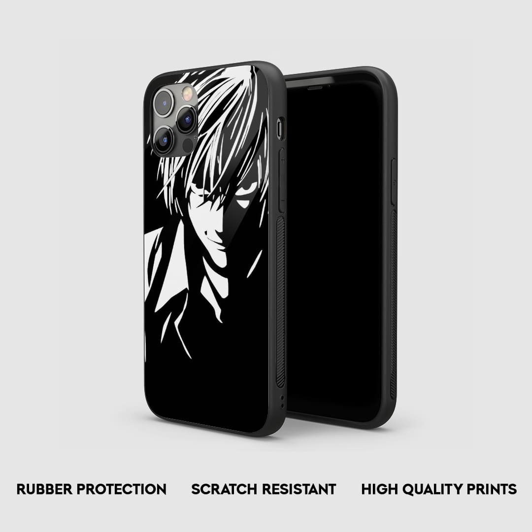Side view of the Kira Minimal Armored Phone Case, emphasizing its thick, protective silicone.