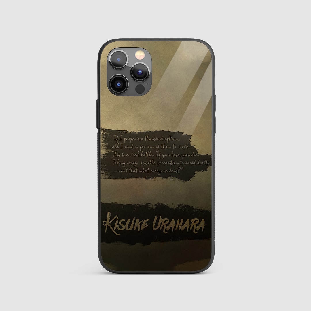 Kisuke Quote Silicone Armored Phone Case featuring striking design with Kisuke Urahara's quote.