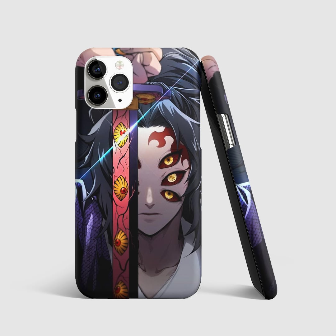 Kokushibo wielding his sword on phone cover.