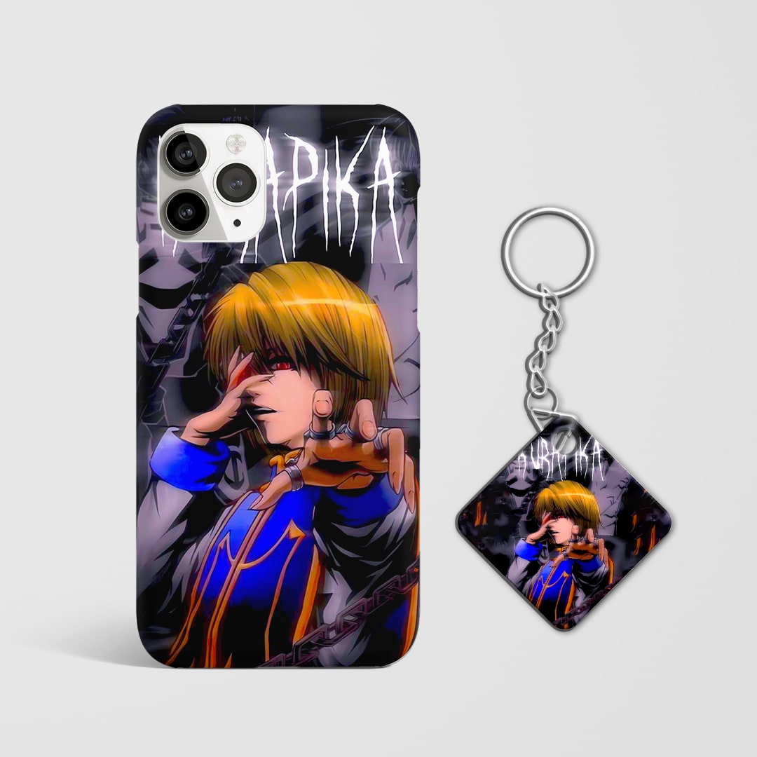 Stylish Kurapika design phone cover Animemart with Keychain.