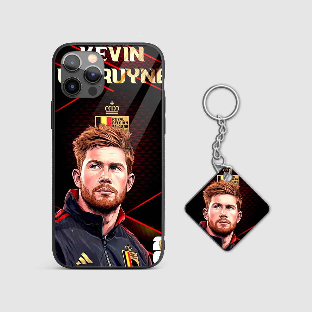Belgium football player protective mobile cover with Keychain
