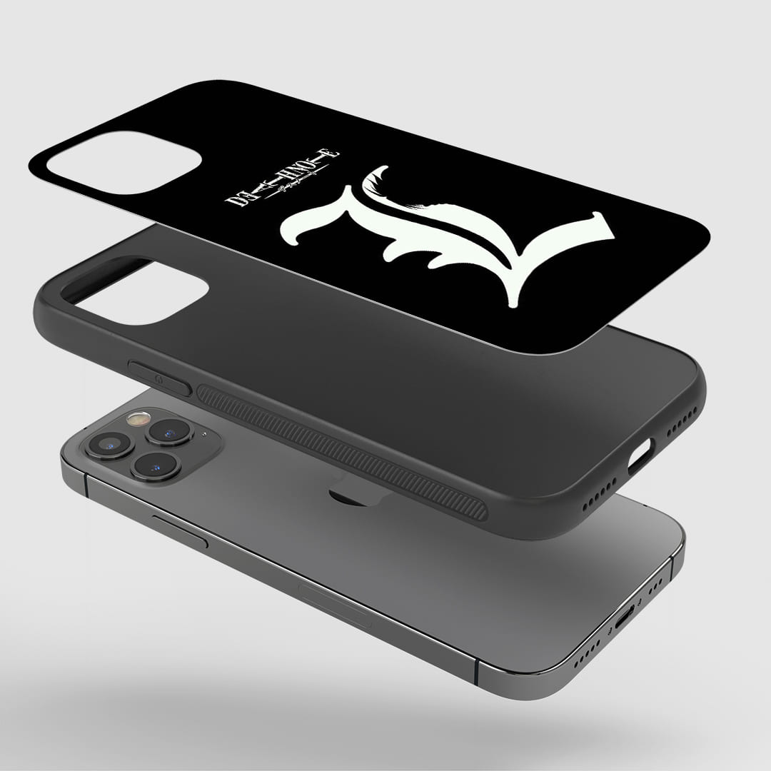 L Symbol Phone Case installed on a smartphone, offering robust protection with a distinctive design."