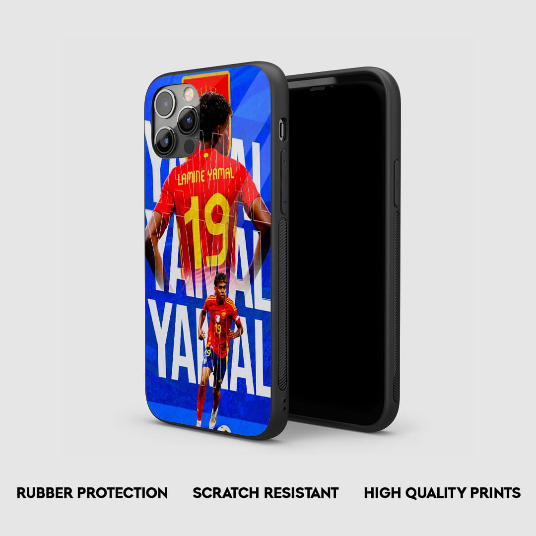 Lamine Yamal No. 19 jersey silicone phone case