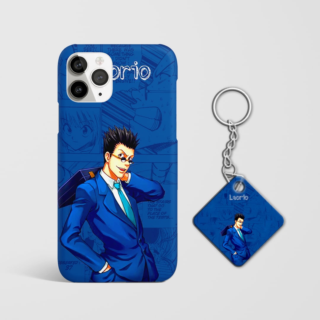Leorio Hunter x Hunter phone cover Animemart with Keychain.