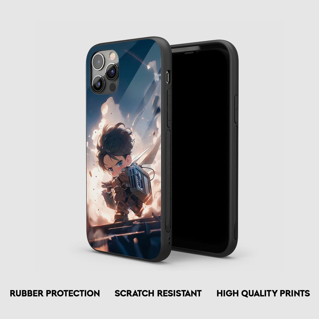 Side view with snug fit and soft silicone armored edges.