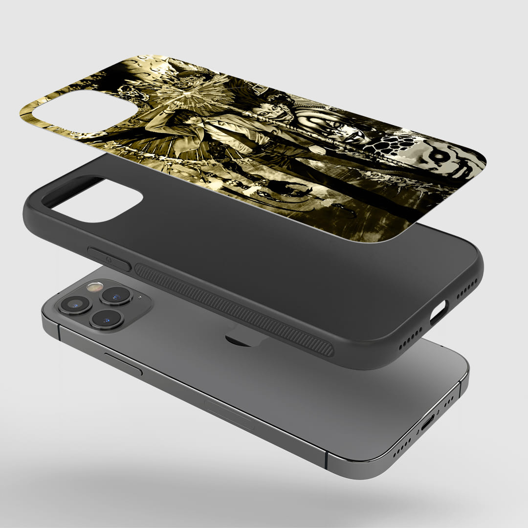 Light & Shinigami Phone Case installed on a smartphone, offering robust protection and striking design.