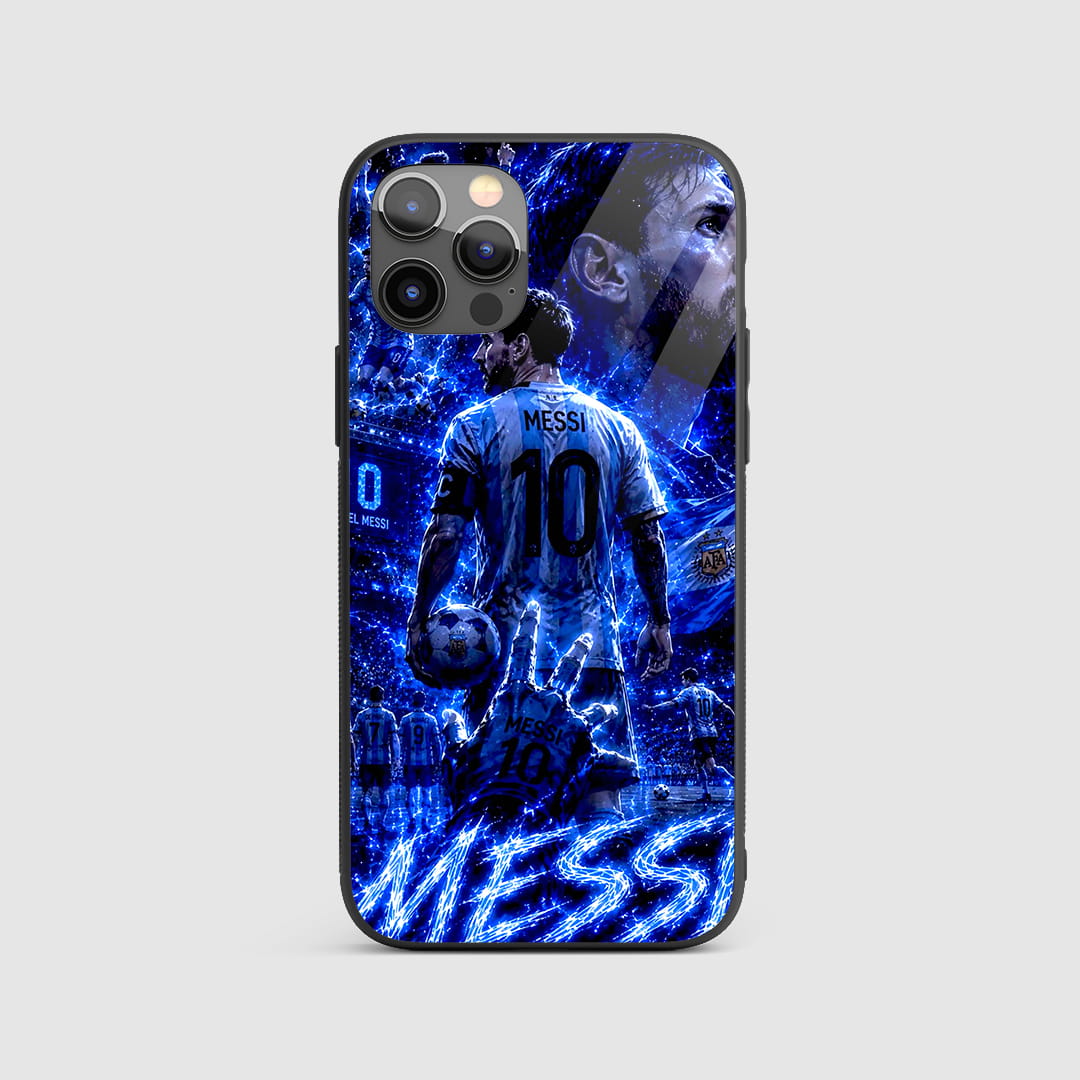 Lionel Messi Blue Lightning silicone armored phone case