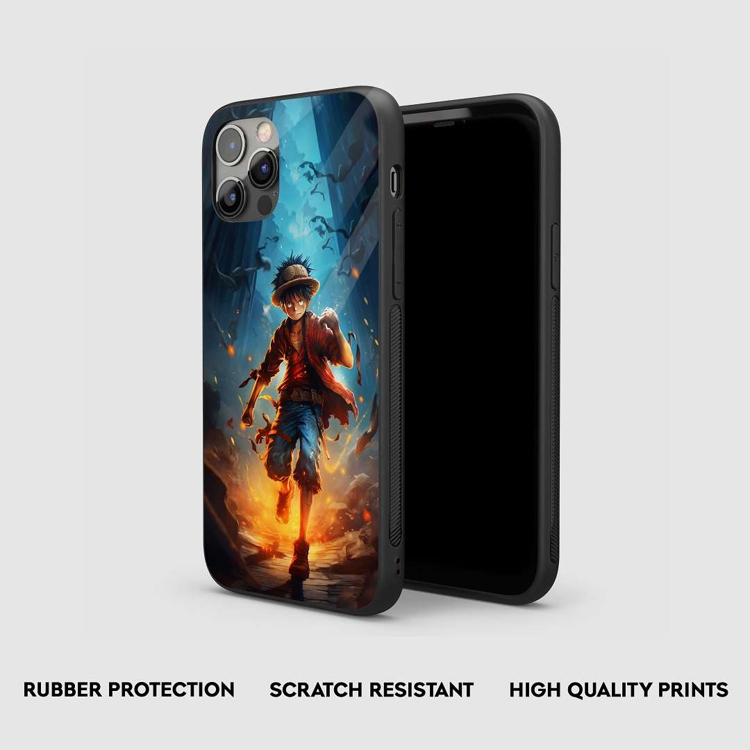 Side view of the Luffy Cinematic Armored Phone Case, emphasizing its thick protective layer.