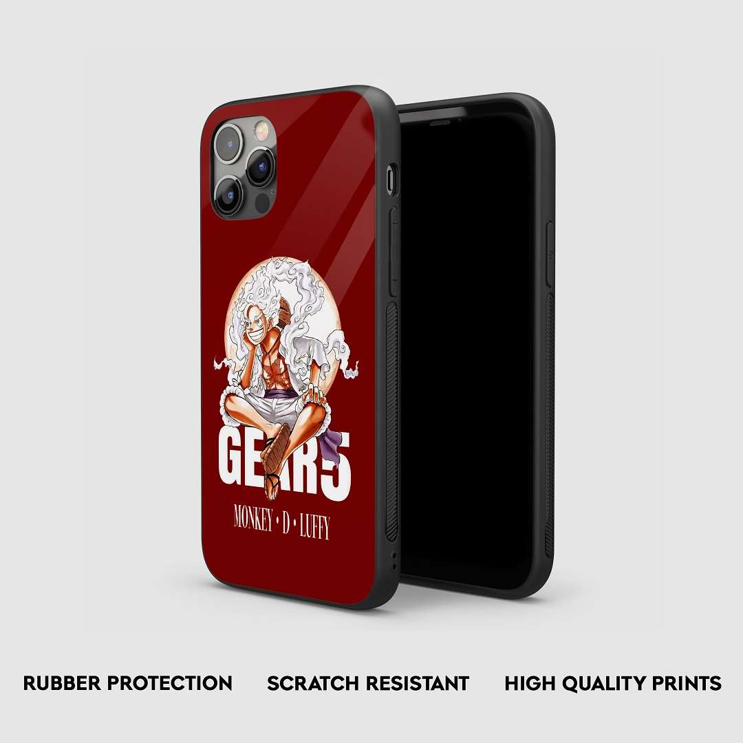 Side view of the Luffy Gear 5 Armored Phone Case, highlighting its thick, protective silicone.