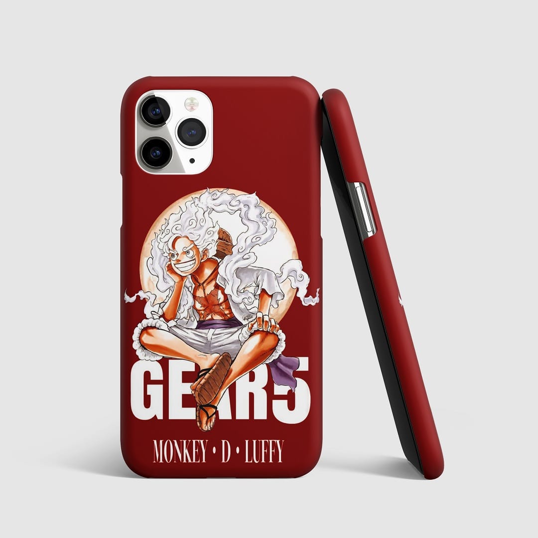 Luffy Gear 5 Phone Cover with 3D matte finish featuring a vibrant design.