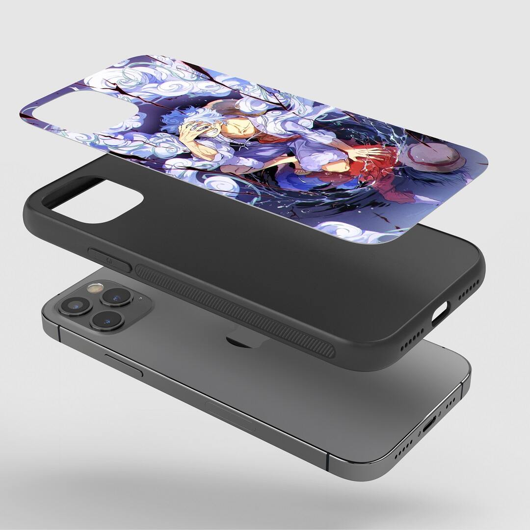 Luffy Joyboy Phone Case fitted on a smartphone, highlighting accessibility to buttons and ports.