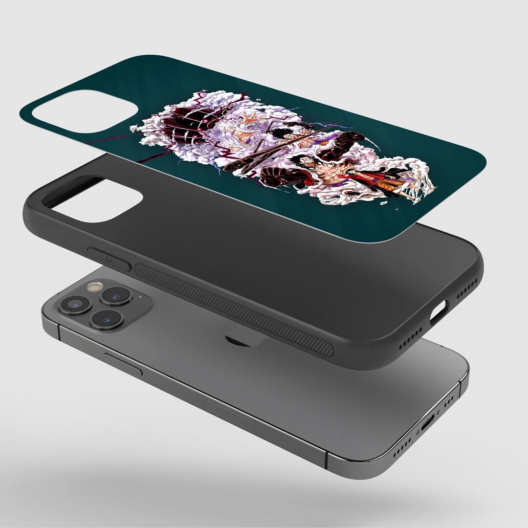 Luffy Transformed Phone Case on a smartphone, illustrating easy access to all controls and ports.