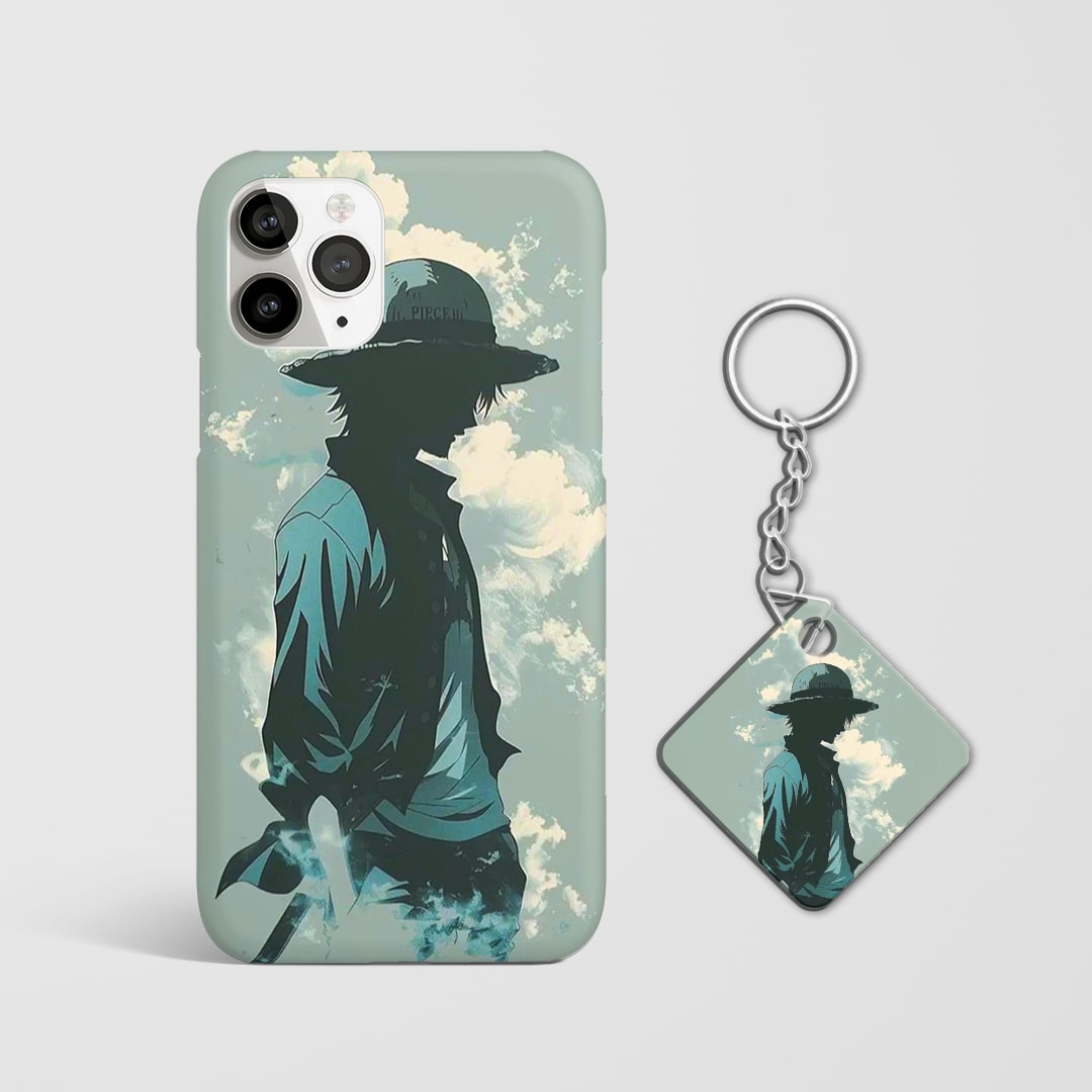 Durable Luffy Cool One Piece cover with Keychain