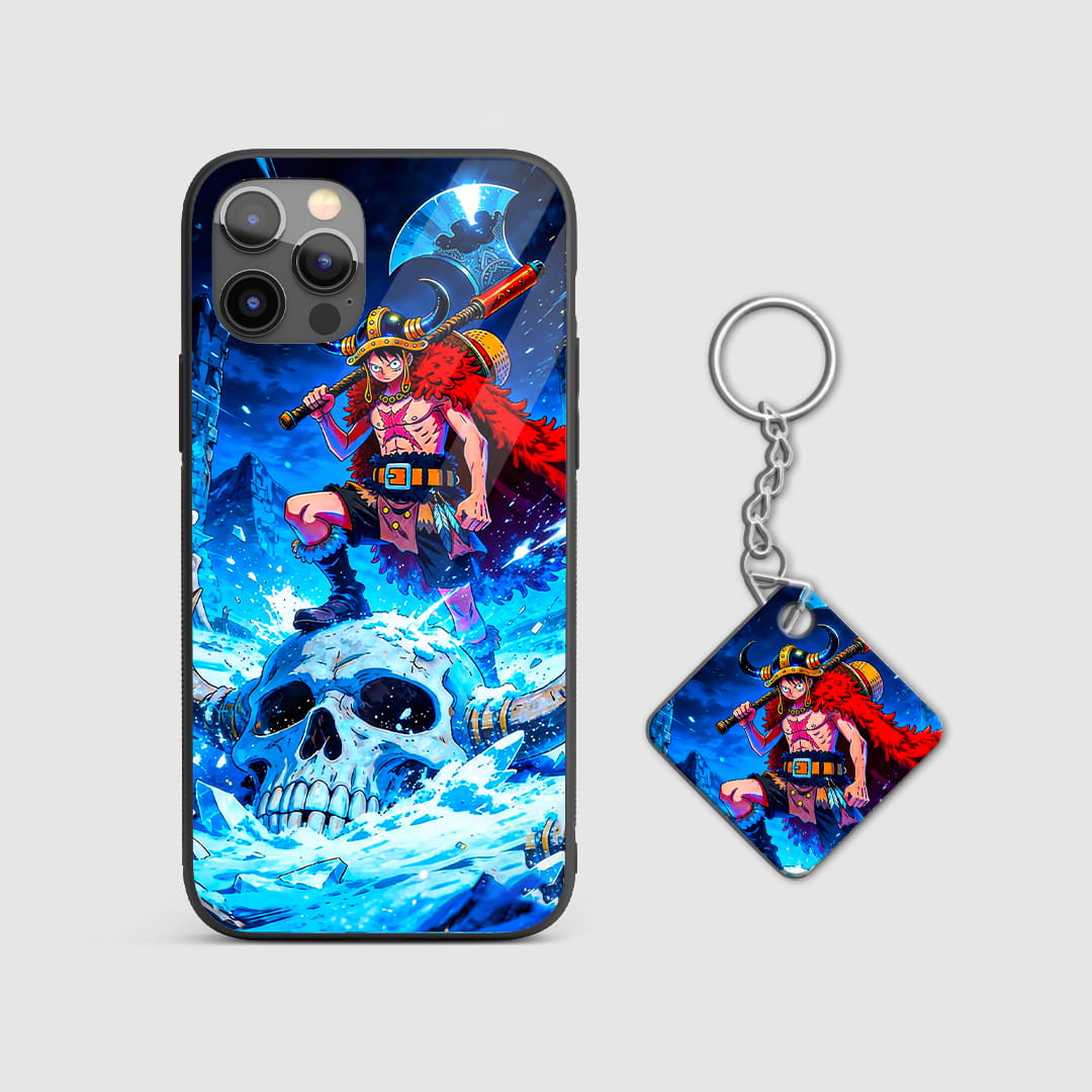 Luffy anime warrior protective mobile cover with Keychain