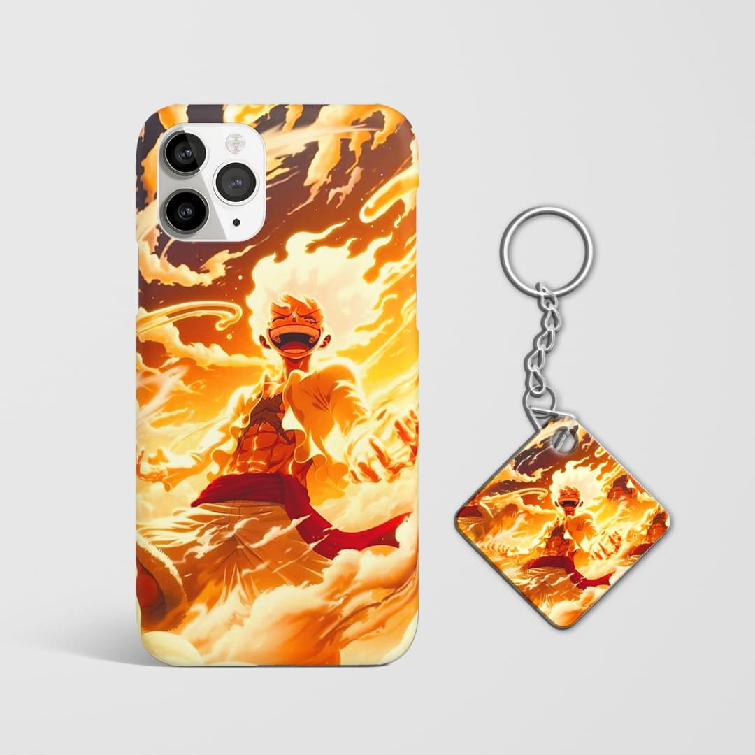  Luffy Gear 5 Fire Phone Cover One Piece design with Keychain