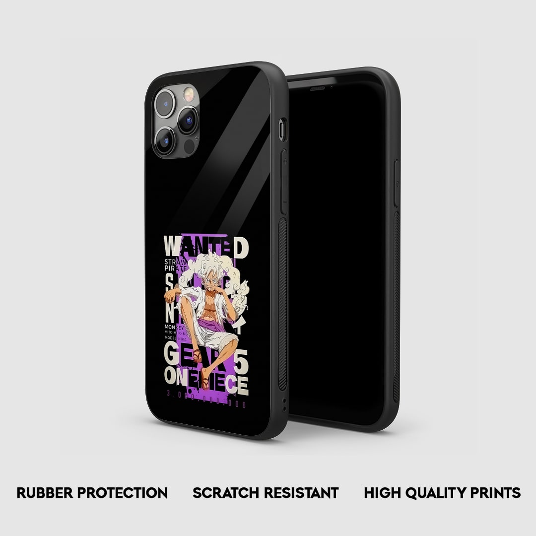 Side view of Luffy Gear 5 Silicone Case with snug fit and cutous.