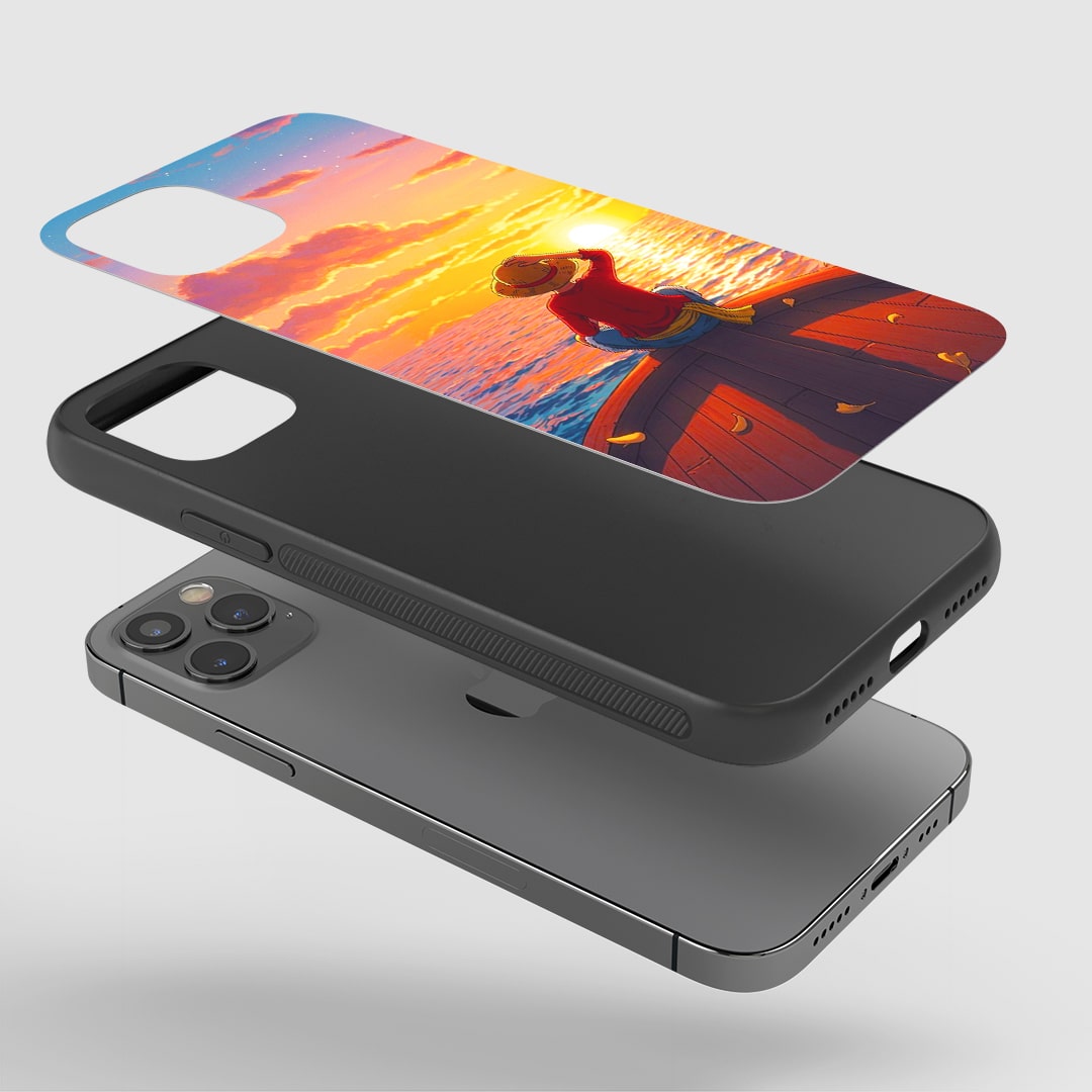 Stylish One Piece Luffy Sunset phone case