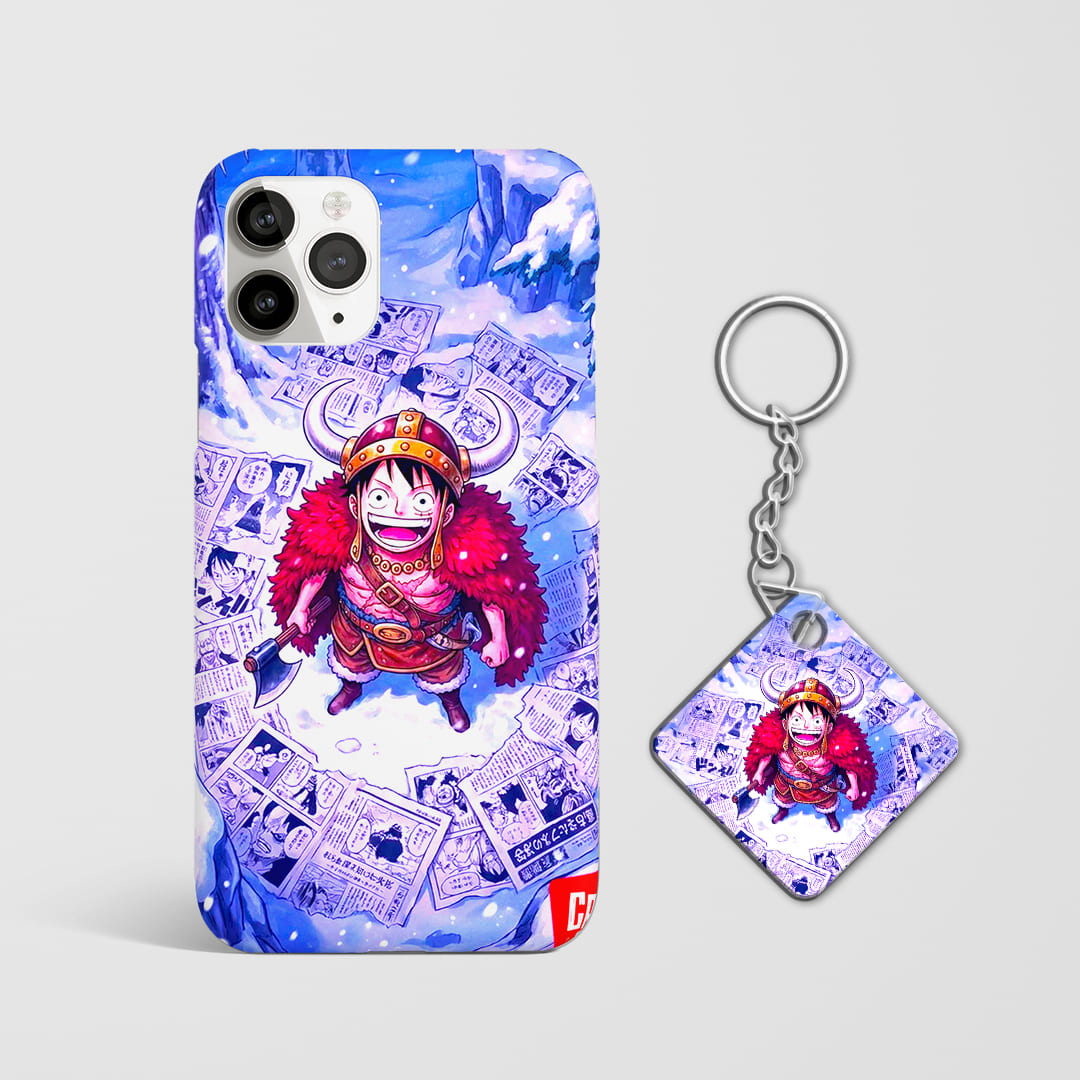 Luffy Viking One Piece phone case with Keychain