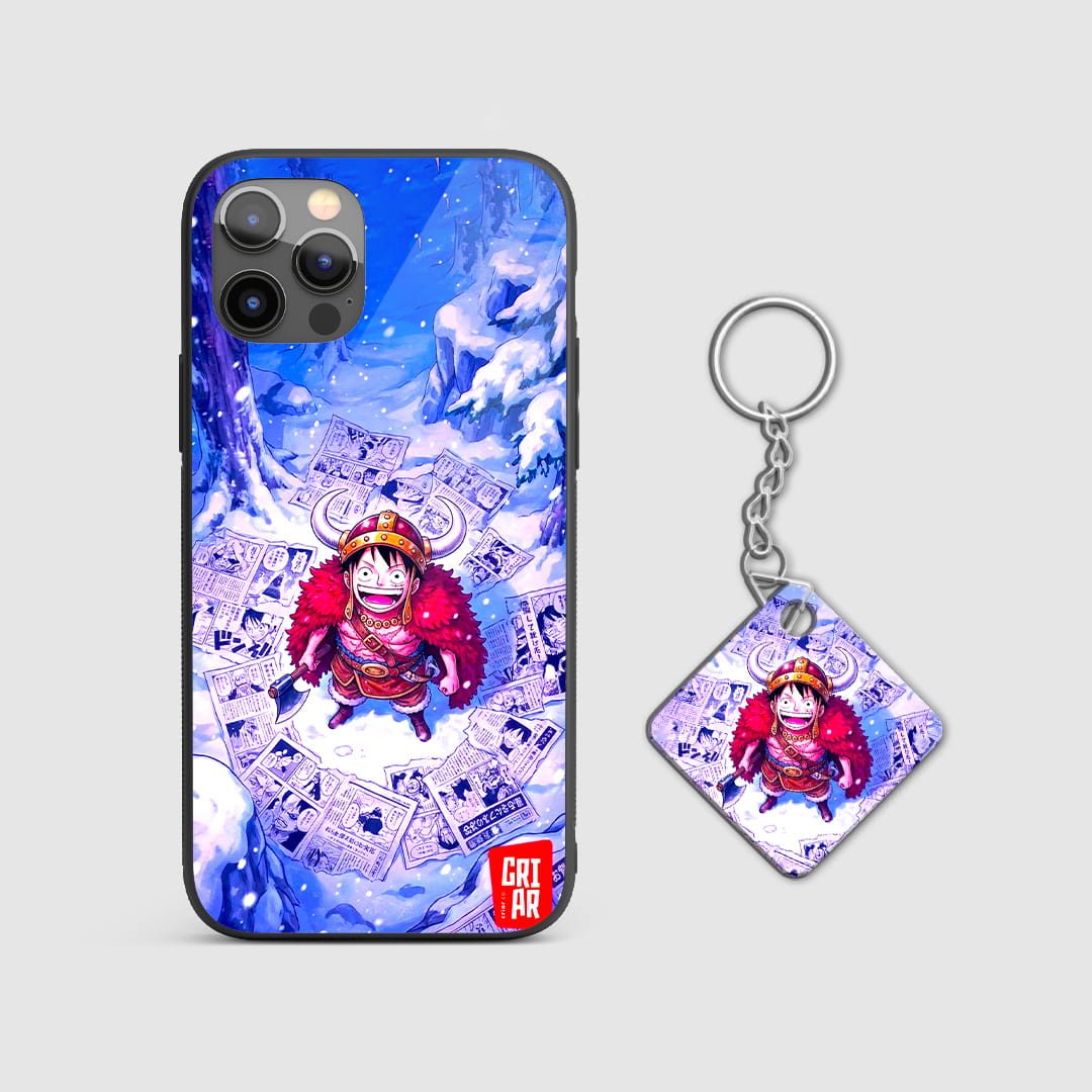 Luffy anime protective mobile cover with Keychain