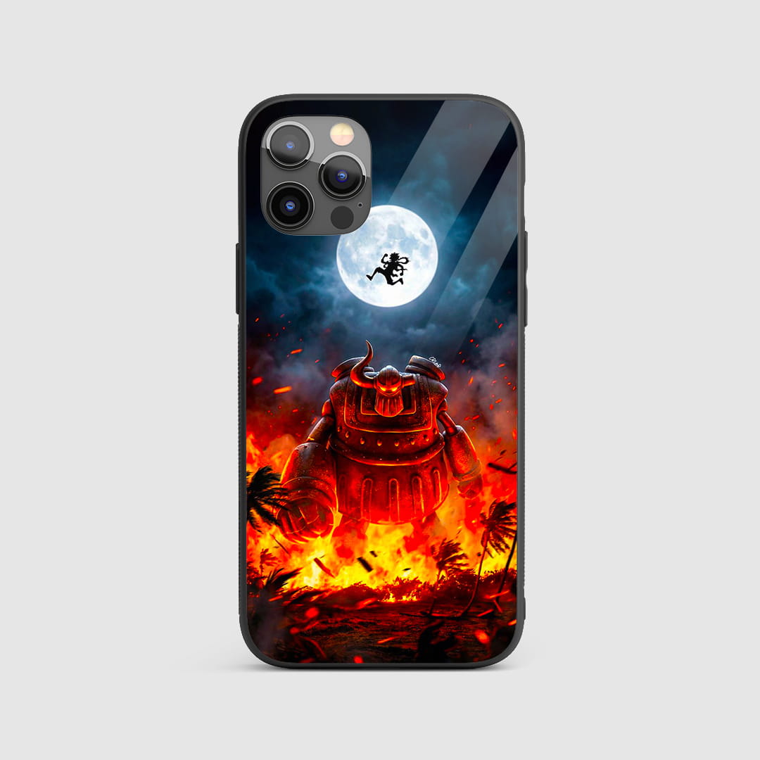 Luffy x Iron Giant silicone armored phone case