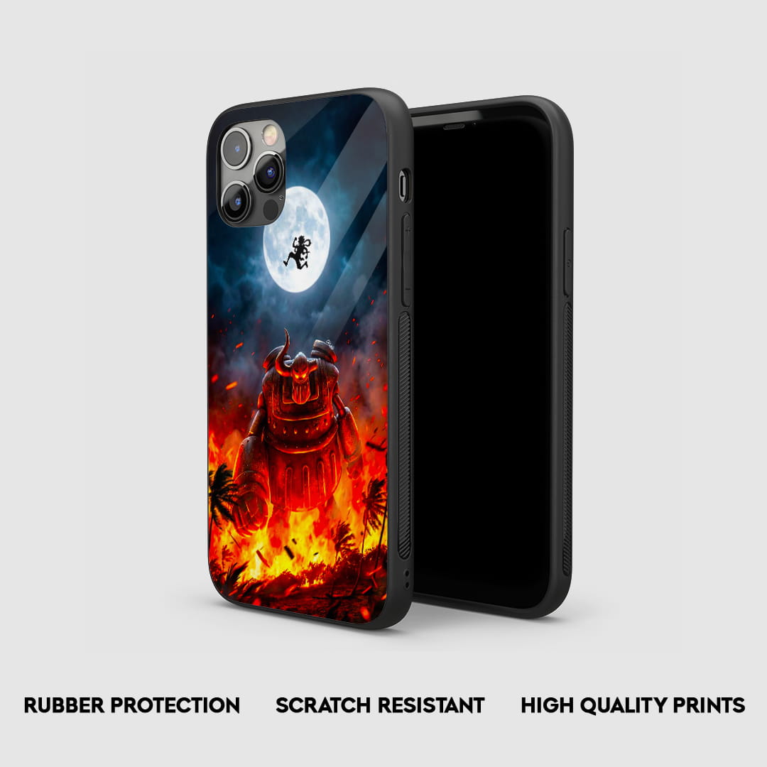 Luffy Iron Giant crossover silicone phone case