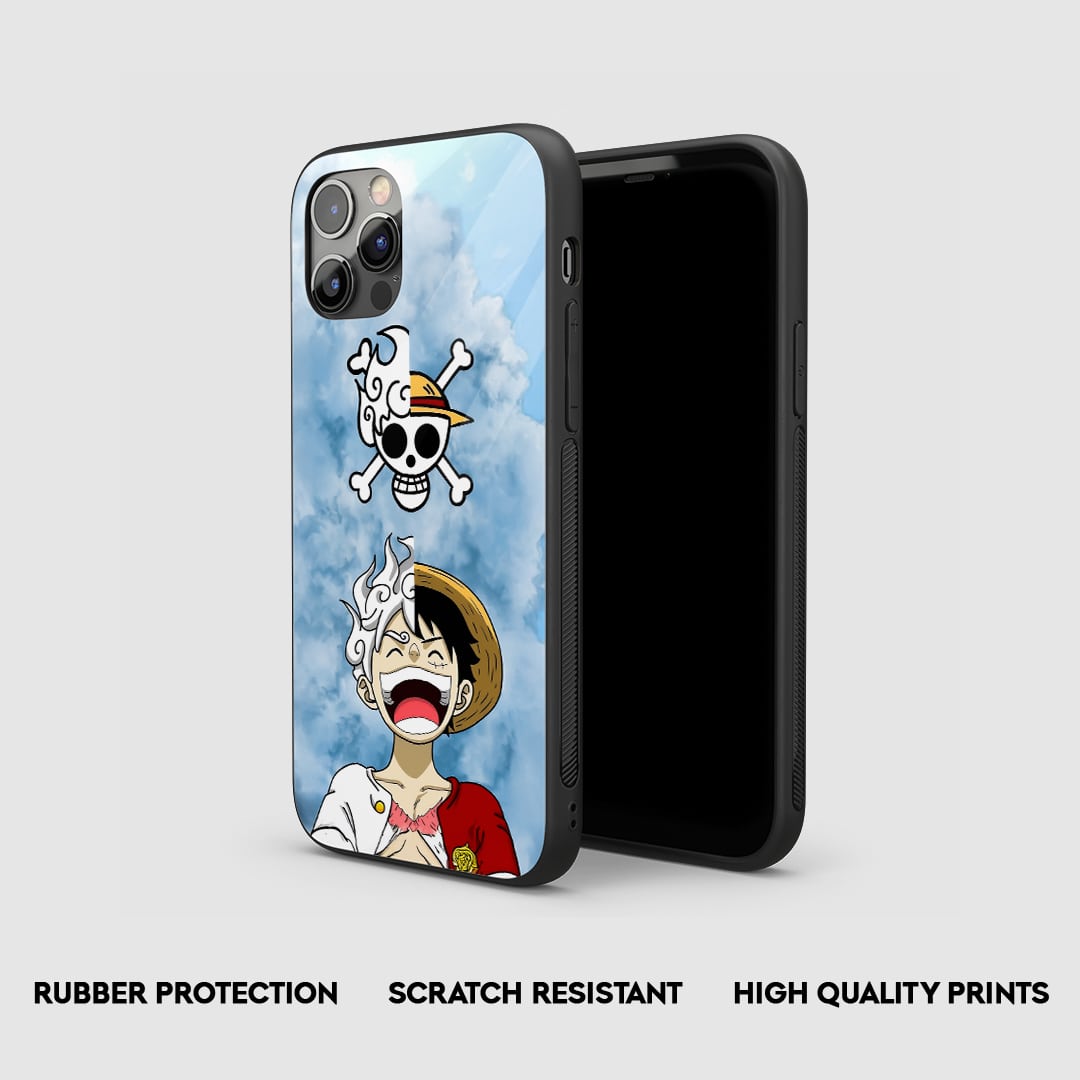 Side view of Luffy x Joyboy Silicone Case with snug fit and cutouts.