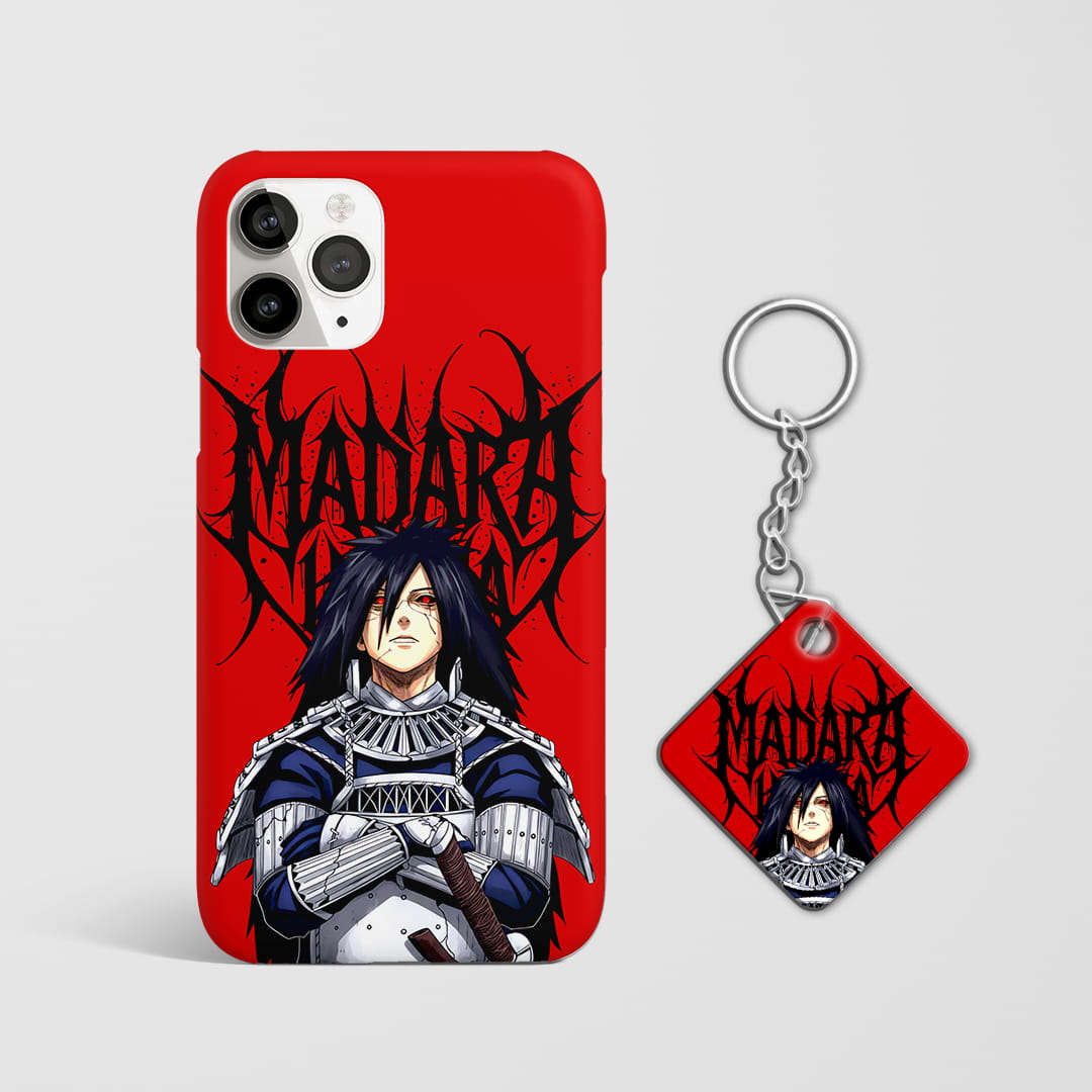 Naruto madara aesthetic mobile cover print with Keychain